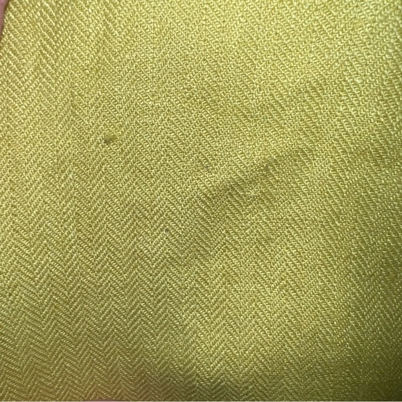 Talbots Aberdeen Linen Chartreuse Classy MatureCoastal Grandma Blazer Size 10 - Picture 10 of 13